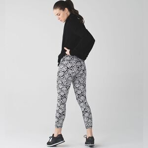 Lululemon High Times Pant *Full-On Luxtreme Posey Black White